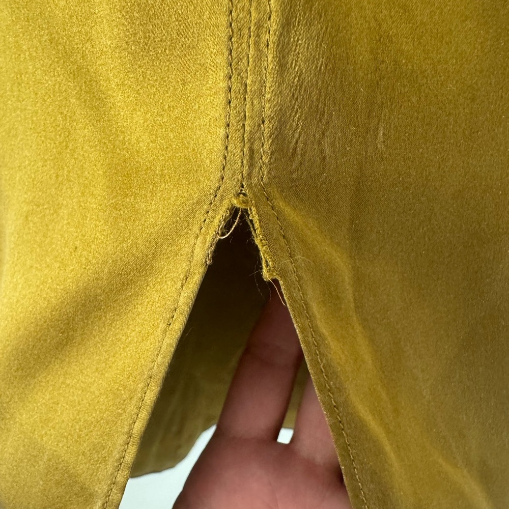 Billy Reid Mustard 100% Silk Dress - Picture 4 of 9